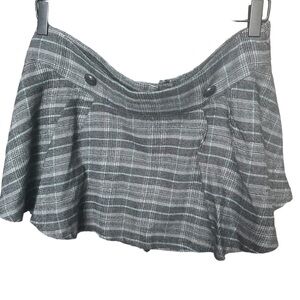 Y2k Wet Seal Mini Skirt Plaid Grey Size Small